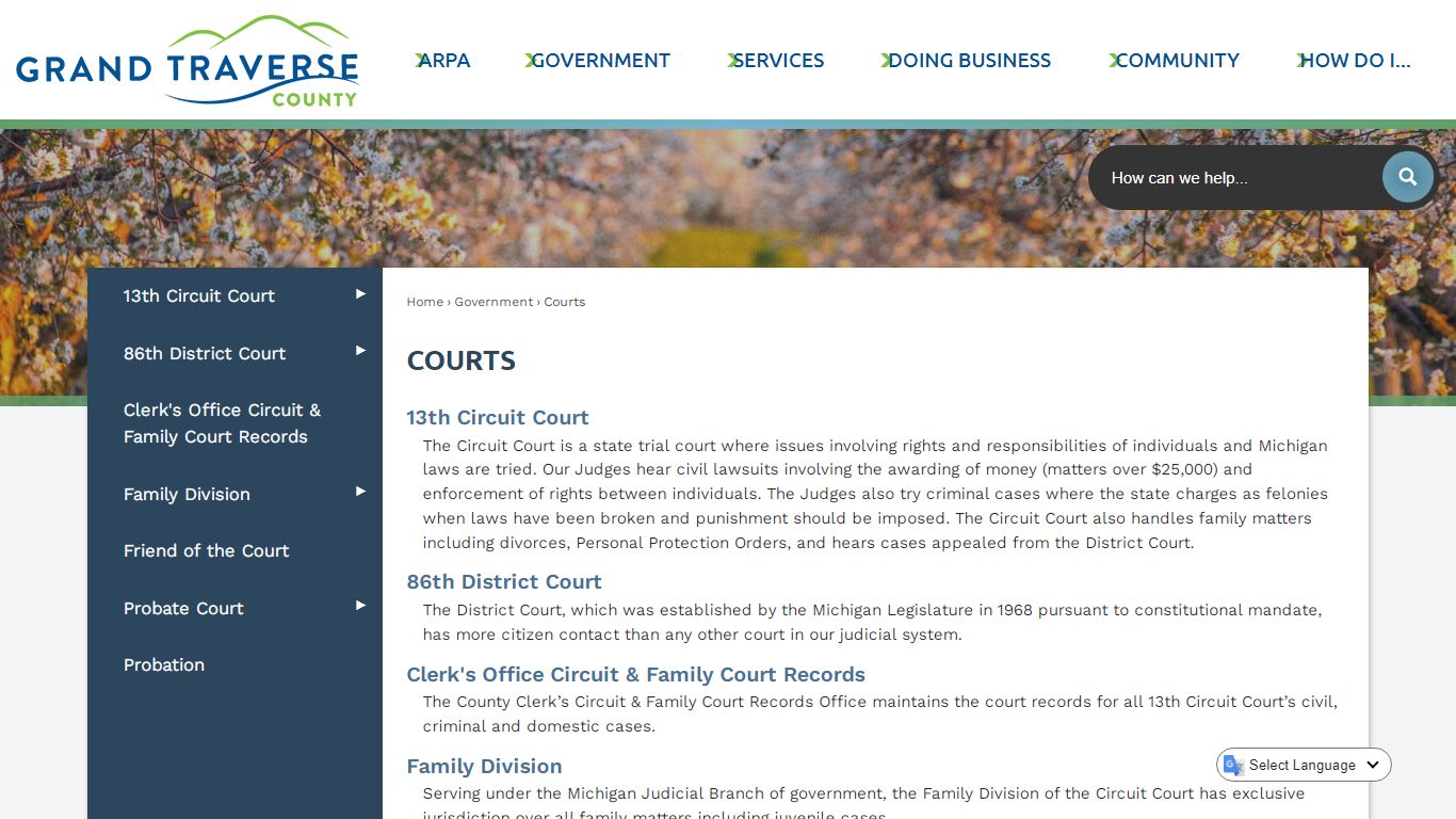 Courts | Grand Traverse County, MI