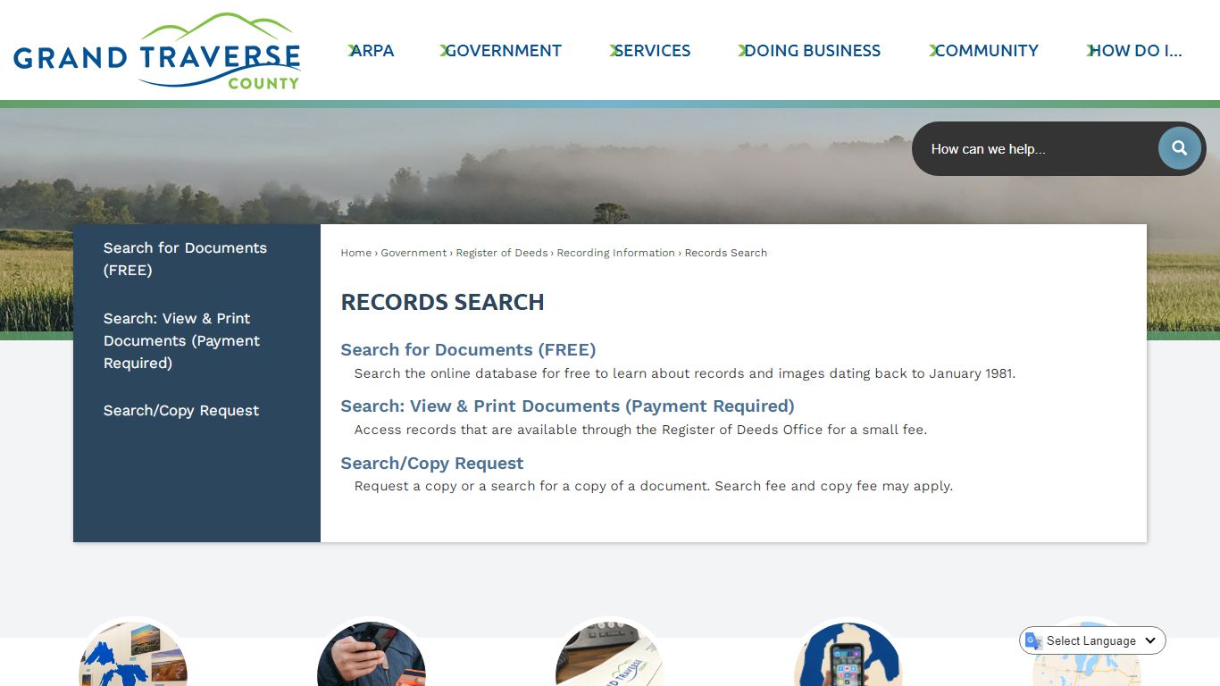 Records Search | Grand Traverse County, MI